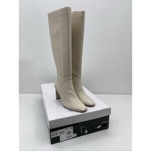 Alfani Womens Tristanne Ivory Knee-High Boots Shoes 5.5 Medium (B,M) Retail $169